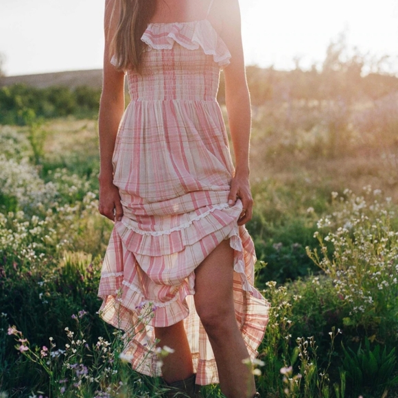 Christy Dawn Violet Dress Amaryllis Plaid medium summer Farm-to-Closet - Picture 1 of 8